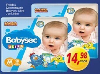 Supermercados Guanabara Fraldas descartaveis Babysec Ultra jumbinho oferta