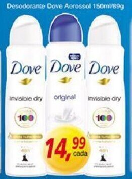 Supermercados Guanabara Desodorante Dove Aerosol 150ml/89g oferta