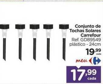 Carrefour Conjunto de tochas solares carrefour oferta