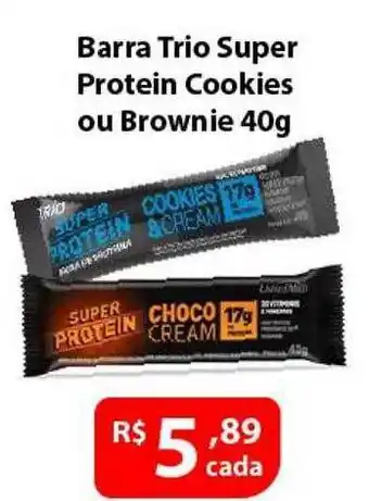 Barra trio super protein cookies ou brownie