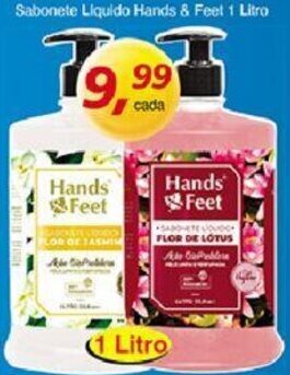 Supermercados Guanabara Sabonete Liquido Hands & Feet 1L oferta