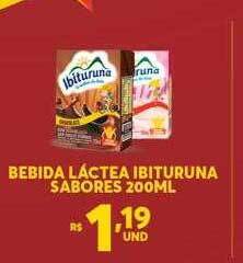 Atacadão Centro Sul Bebida láctea ibituruna sabores oferta