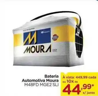 Bateria automotiva moura