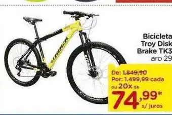Carrefour Bicicleta troy disk brake tk3 aro 29 oferta