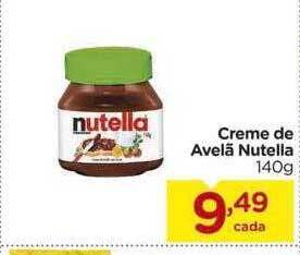 Creme de avelã nutella