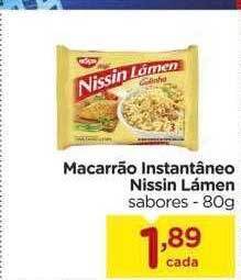 Carrefour Macarrão instantâneo nissin lámen sabores oferta