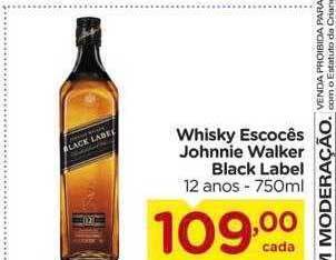Carrefour Whisky escocês johnnie walker black label 12 anos oferta