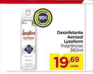 Carrefour Desinfetante aerosol lysoform fragrâncias oferta