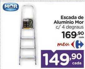 Carrefour Escada de aluminio mor c- 4 degraus oferta