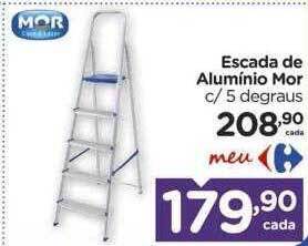 Carrefour Escada de alumínio mor c- 5 degraus oferta