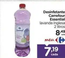 Desinfetante carrefour essential lavanda inglesa