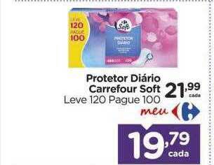 Carrefour Protetor diário carrefour soft oferta