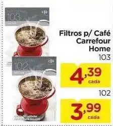 Carrefour Filtros p- café carrefour home 103 oferta