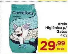 Carrefour Areia higiênica p- gatos oferta