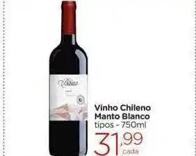 Carrefour Market Vinho chileno manto blanco tipos oferta