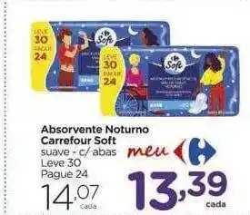Carrefour Market Absorvente noturno carrefour soft suave - c- abas oferta