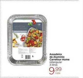 Carrefour Market Assadeira de alumínio carrefour home retangular oferta