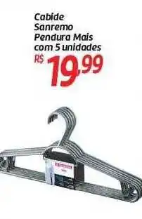 Cabide sanremo pendura mais com 5
