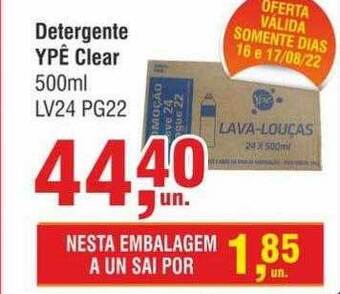 Detergente ypê clear