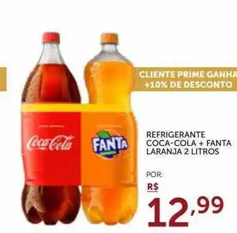 Super Nosso Refrigerante coca-cola + fanta laranja oferta