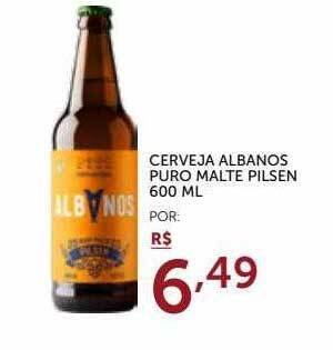 Super Nosso Cerveja albanos puro malte pilsen oferta