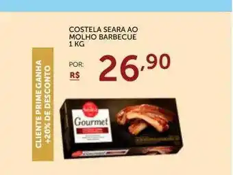 Super Nosso Costela seara ao molho barbecue oferta