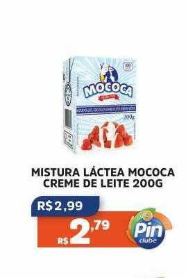 Pinheiro Supermercado Mistura láctea mococa creme de leite oferta