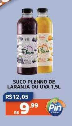 Pinheiro Supermercado Suco plenno de laranja ou uva oferta