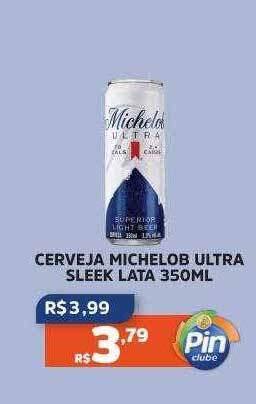 Cerveja michelob ultra sleek lata