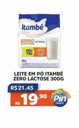Pinheiro Supermercado Leite em pó itambé zero lactose oferta