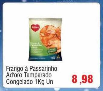 Frango à passarinho ad'oro temperado congelado