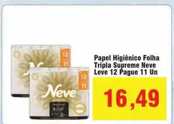 Spani Atacadista Papel higiênico folha tripla supreme oferta