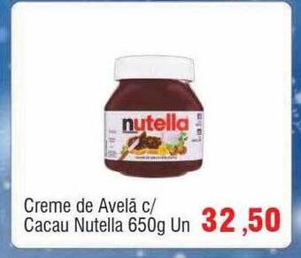 Spani Atacadista Creme de avelã c- cacau nutella oferta