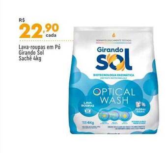 Supper Rissul Lava-roupas em pó girando sol sachê oferta