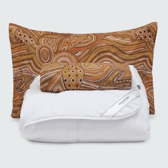 Kit capa de edredom amir slama marajoara + edredom conforto