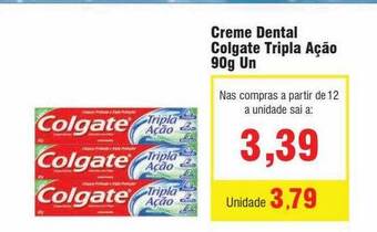 Spani Atacadista Creme dental colgate tripla ação oferta