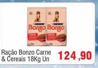 Spani Atacadista Ração bonzo carne & cereais oferta