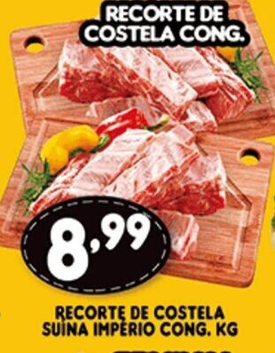 Supermercados Cristal Recorte de Costela Suina Imperio cong. 1kg oferta