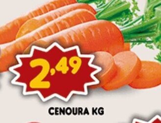 Supermercados Cristal Cenoura 1kg oferta