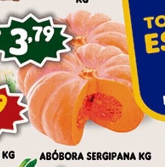Supermercados Cristal Abobora Sergipana 1kg oferta