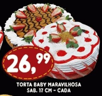 Supermercados Cristal Torta Baby Maravilhosa sab. 17cm cada oferta