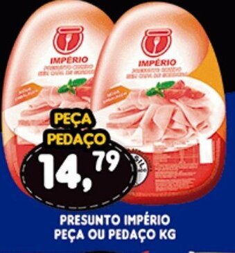 Supermercados Cristal Presunto Imperio peca ou pedaco 1kg oferta