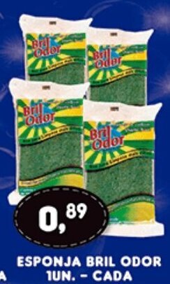 Supermercados Cristal Esponja Bril Odor 1un. - cada oferta