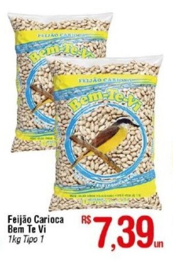 Fort Atacadista Feijao Carioca Bem Te Vi 1kg - Tipo 1 oferta