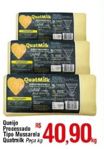 Fort Atacadista Queijo Processado Tipo Mussarela Quatmilk 1kg oferta