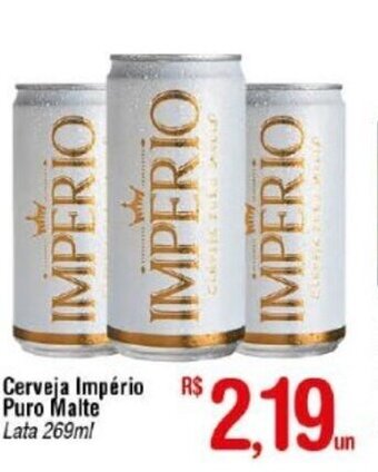 Fort Atacadista Cerveja Imperio Puro Malte lata 269ml oferta