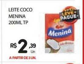 Supermercado Vitorino Leite coco menina tp oferta