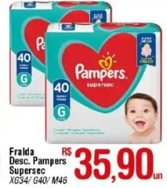 Fralda desc. Pampers Supersec