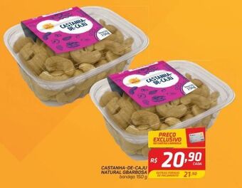 GBarbosa Castanha de cajú gbarbosa 150g oferta