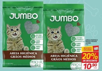 GBarbosa Areia higiênica grãos médios jumbo 4kg oferta